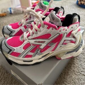 Balenciaga Pink and White Sneakers